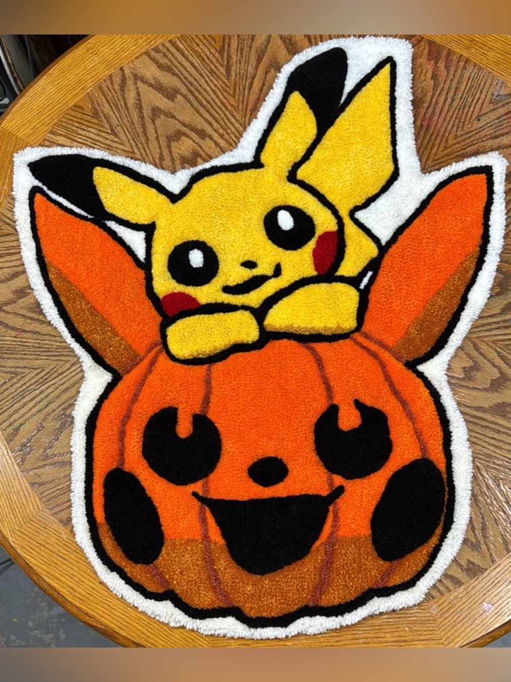 Happy Pokeween
handmade rug 33"h × 28"w
PIKACHU